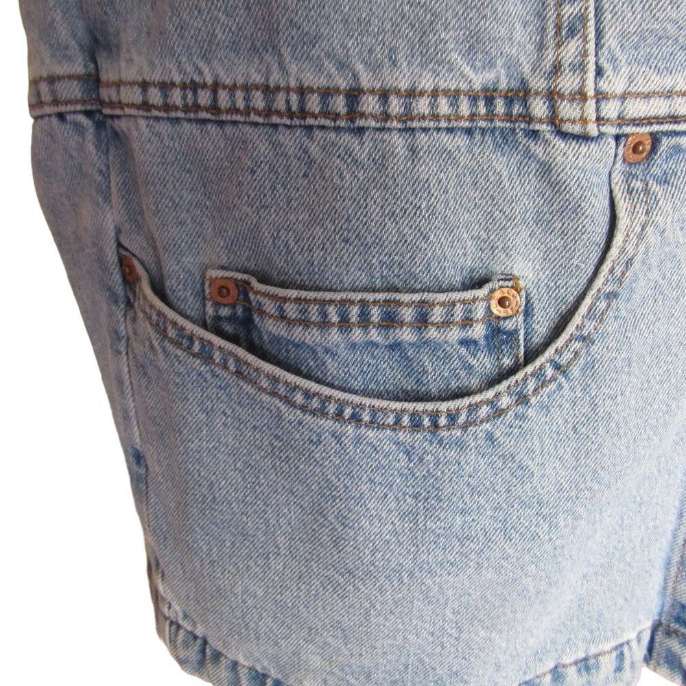 Vintage 90s Woman's Levis Longer Denim Jean Jacket Made in USA, SZ Medium - Picture 8 of 10